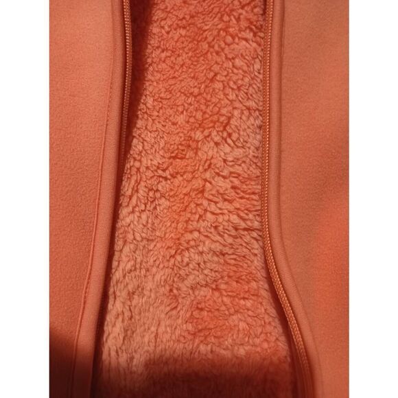 Coldwater Creek Vest Ladies Medium Orange Plush - Picture 4 of 7
